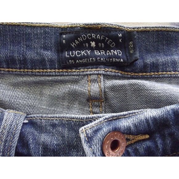 Lucky Brand Jean Shorts Womens Size 6 / 28 Blue The Bermuda Denim 5-pocket - Picture 3 of 11